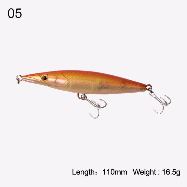 Kingdom Fishing Lure Floating Top Water Pencil Asturie 90Mm 12G/110Mm-KINGDOM FISHING TACKLE STORE-color 05 110mm-Bargain Bait Box
