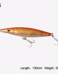 Kingdom Fishing Lure Floating Top Water Pencil Asturie 90Mm 12G/110Mm-KINGDOM FISHING TACKLE STORE-color 05 130mm-Bargain Bait Box