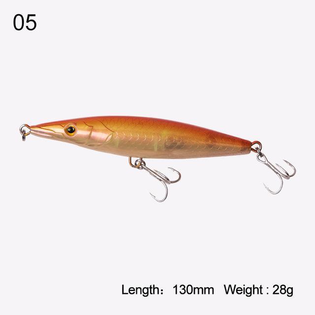 Kingdom Fishing Lure Floating Top Water Pencil Asturie 90Mm 12G/110Mm-KINGDOM FISHING TACKLE STORE-color 05 130mm-Bargain Bait Box