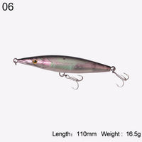 Kingdom Fishing Lure Floating Top Water Pencil Asturie 90Mm 12G/110Mm-KINGDOM FISHING TACKLE STORE-color 06 110mm-Bargain Bait Box