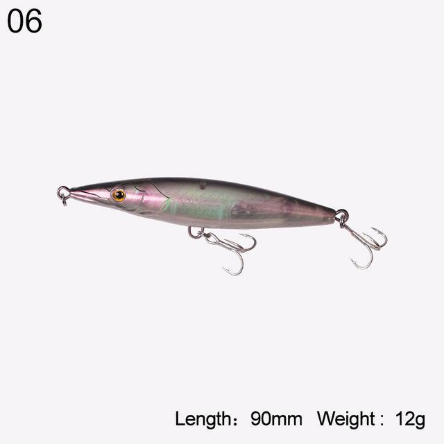 Kingdom Fishing Lure Floating Top Water Pencil Asturie 90Mm 12G/110Mm-KINGDOM FISHING TACKLE STORE-color 06 90mm-Bargain Bait Box