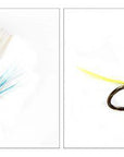 Kkwezva 36Pcs Insect Fly Fishing Lure Artificial Fishing Bait Feather Single-Asuka Outdoor-Bargain Bait Box