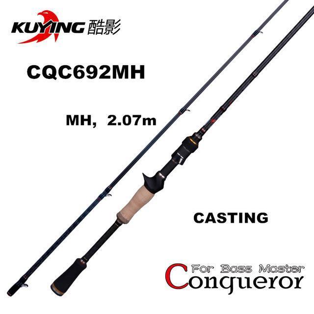 Kuying Conqueror 1.98M 2.0M 2.07M Fast Action Casting Spinning Fishing Lure-Baitcasting Rods-kuying Official Store-Violet-Bargain Bait Box