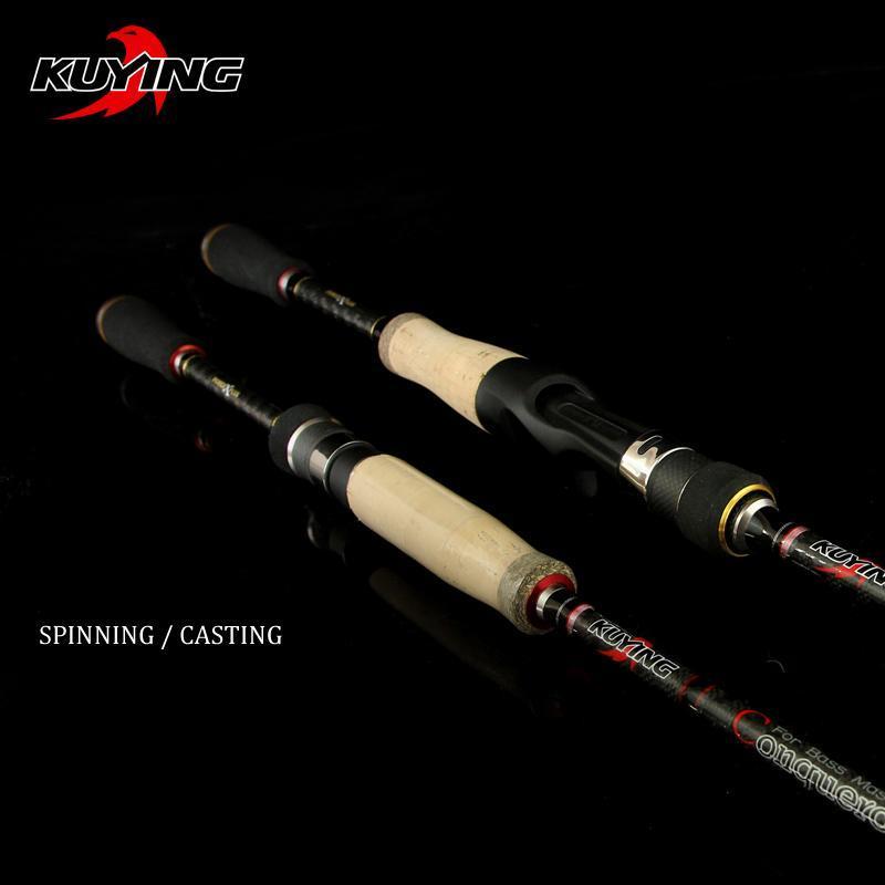 Kuying Conqueror 1.98M 2.0M 2.07M Fast Action Casting Spinning Fishing Lure-Baitcasting Rods-kuying Official Store-White-Bargain Bait Box