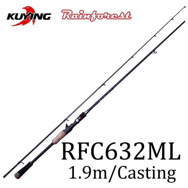 Kuying Rainforest 1.8 1.9 1.98 2.1M Casting Spinning Lure Fishing Rod Pole-Spinning Rods-kuying Official Store-Violet-Bargain Bait Box
