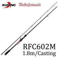 Kuying Rainforest 1.8 1.9 1.98 2.1M Casting Spinning Lure Fishing Rod Pole-Spinning Rods-kuying Official Store-White-Bargain Bait Box