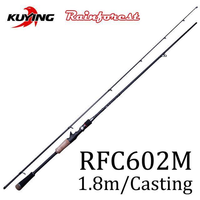 Kuying Rainforest 1.8 1.9 1.98 2.1M Casting Spinning Lure Fishing Rod Pole-Spinning Rods-kuying Official Store-White-Bargain Bait Box