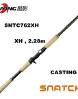 Kuying Snatch 2.1M 2.28M Super Hard Xh Carbon Casting Lure Fishing Rod Pole 2-Baitcasting Rods-kuying Official Store-Violet-Bargain Bait Box