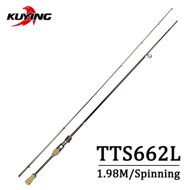 Kuying Teton 1.98M Soft Casting Spinning Lure Fishing Rod Pole Cane Light 2-Spinning Rods-kuying Official Store-Red-Bargain Bait Box