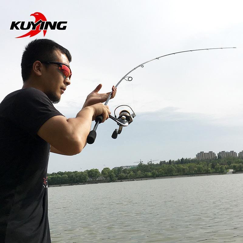 Kuying Top Caster 2.1M Spinning Casting Lure Fishing Rod Cane Stick Pole Ml-Spinning Rods-kuying Official Store-Yellow-Bargain Bait Box