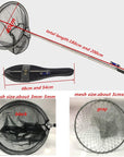 L2M Telescopic Rod Landing Net Shing Net Rede De Fishing Network Fish Trap-Fishing Nets-Bargain Bait Box-black 200cm-Bargain Bait Box