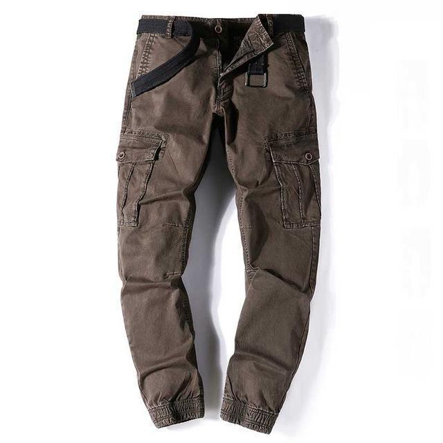 Lala Ikai Hiking Trousers For Men Spring No Belt Outdoor Fitness Comfortable-fishing pants-King&#39;s Sports Base-Coffee-M-Bargain Bait Box