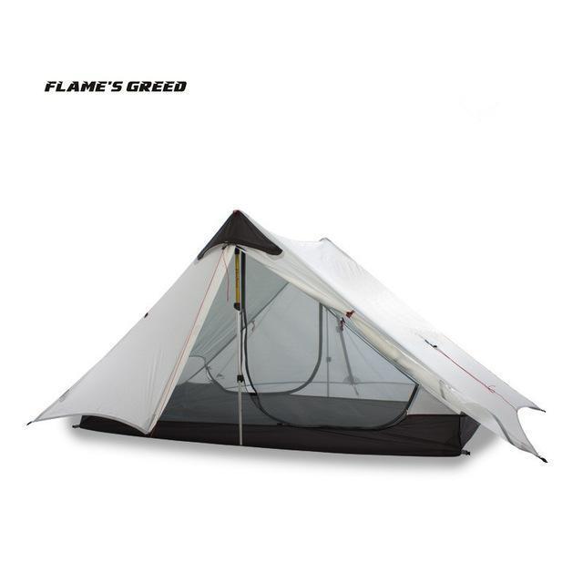 Lanshan 2 Flame&#39;S Creed 2 Person Oudoor Ultralight Camping Tent 3 Season-YUKI SHOP-White-Bargain Bait Box