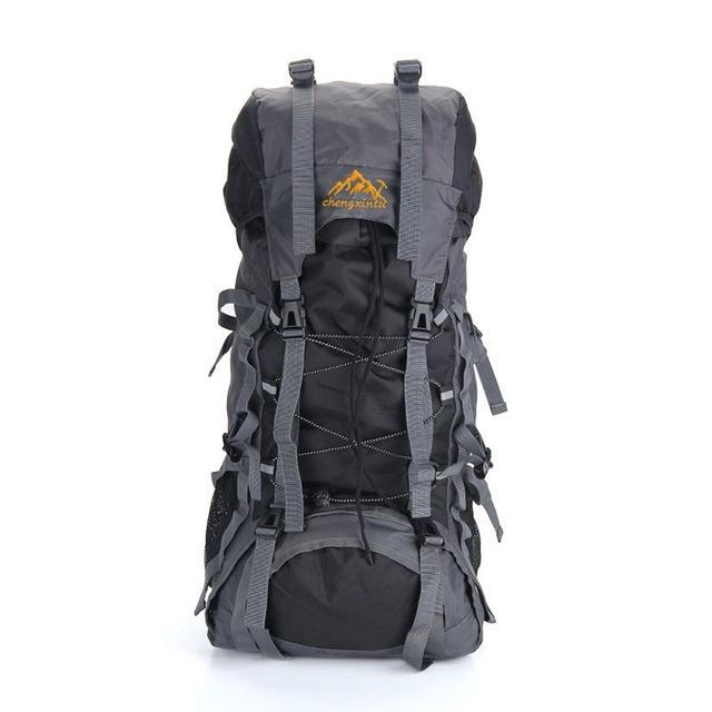 Large 60L Outdoor Backpack Travel Climbing Backpacks Waterproof Rucksack-Splendidness-Black Color-Bargain Bait Box