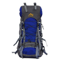 Large 60L Outdoor Backpack Travel Climbing Backpacks Waterproof Rucksack-Splendidness-Blue Color-Bargain Bait Box