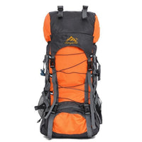 Large 60L Outdoor Backpack Travel Climbing Backpacks Waterproof Rucksack-Splendidness-Orange-Bargain Bait Box