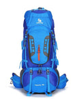 Large 80L Outdoor Backpack Travel Climbing Backpack Hiking Sport Bag Camping-Dream outdoor Store-Blue A-Bargain Bait Box