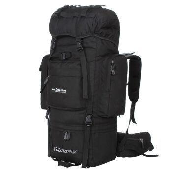 Large 85L Local Lion Professional Waterproof Travel Backpack Men Camp Hike-Cazy Up Store-Black Color-Bargain Bait Box