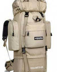 Large 85L Local Lion Professional Waterproof Travel Backpack Men Camp Hike-Cazy Up Store-khaki-Bargain Bait Box