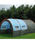 Large Camping Tent Waterproof Canvas Fiberglass 5-8 People Family Tunnel 10-For Joy Store-Bargain Bait Box