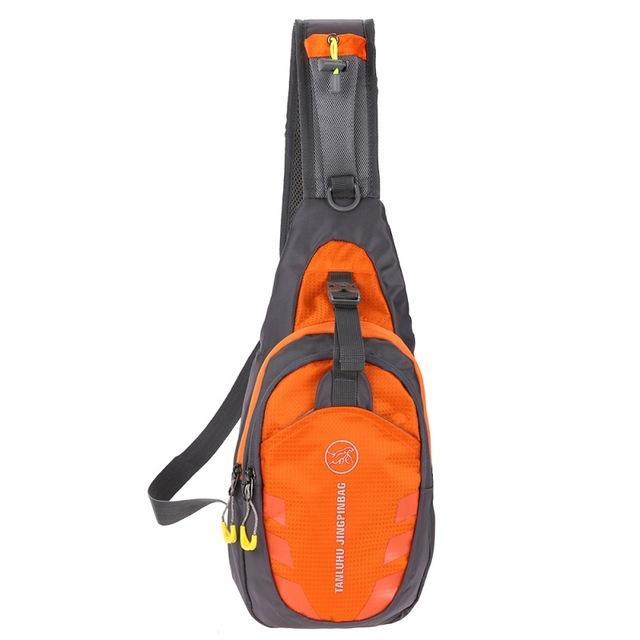 Large Capacity Outdoor Bags Chest Bag Outdoor Sport Travel Shoulder Sling-easygoing4-Orange-Bargain Bait Box