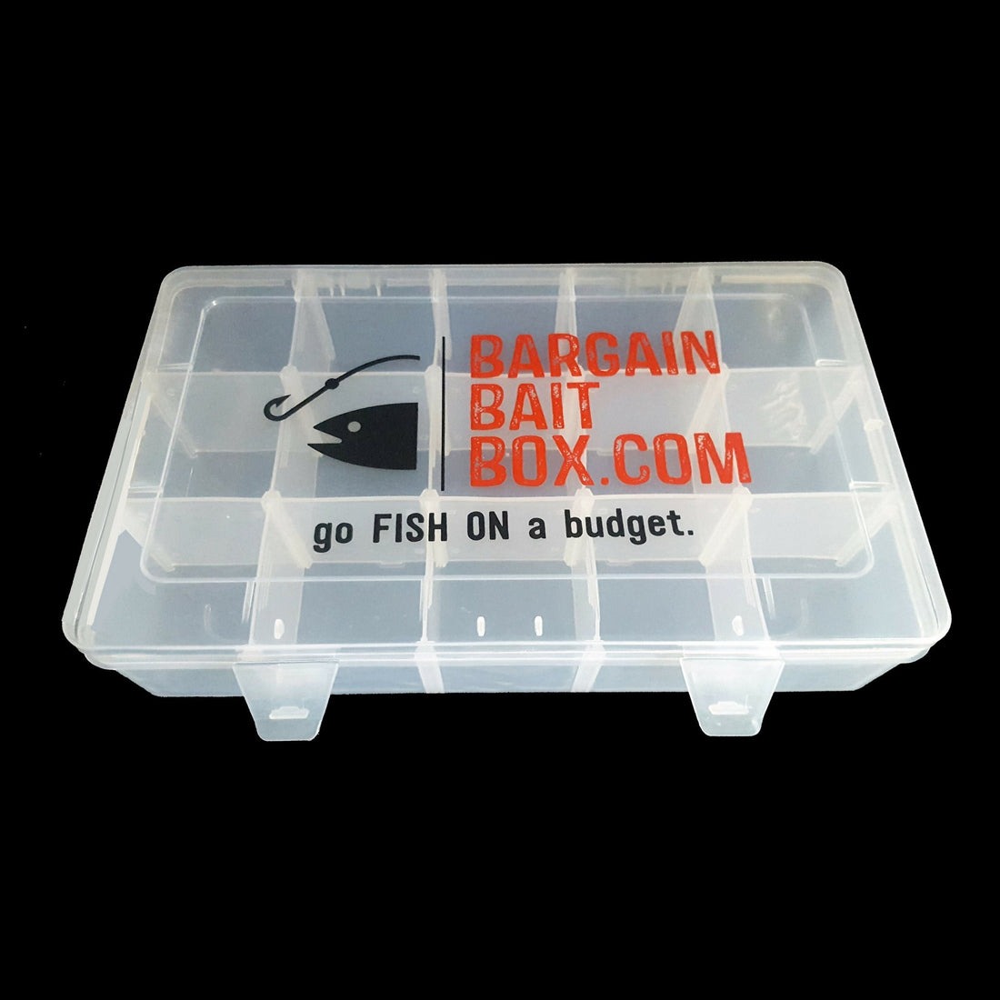 Large Plastic Adjustable Compartment Fishing Lure Tackle Box