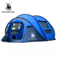 Large Throw Tent Outdoor 3-4Persons Automatic Speed Open Throwing Pop Up-Dream outdoor Store-Blue-Bargain Bait Box