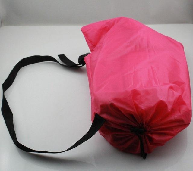 Lazy Air Bag Fast Inflatable Hangout Sleep Hiking Camping Ultralight Beach-SUPPLIER OF OUTDOOR EQUIPMENT Store-rose red-Bargain Bait Box