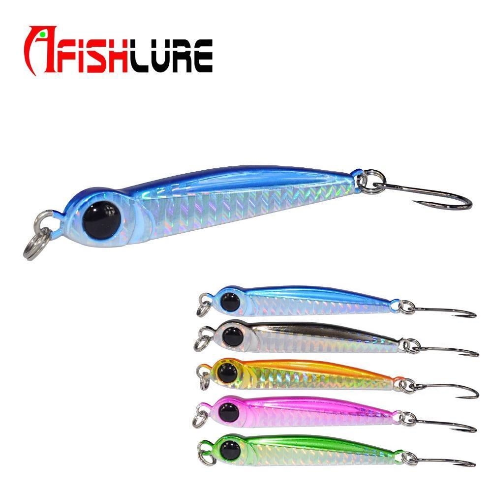 Lead Fish 8G/18G/28G/39G/60G/80G Metal Jigs With Single Hook And Rings Jigging-A Fish Lure Wholesaler-8gBlue-Bargain Bait Box