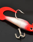 Lead Head Hook Fish 18G 95Mm 2Pcs/Lot Classic Flexible Swimbaits Bait Tackle-Rigged Plastic Swimbaits-Bargain Bait Box-color 2-Bargain Bait Box