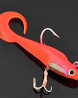 Lead Head Hook Fish 18G 95Mm 2Pcs/Lot Classic Flexible Swimbaits Bait Tackle-Rigged Plastic Swimbaits-Bargain Bait Box-color 3-Bargain Bait Box