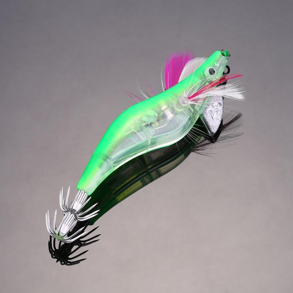 Led Electronic Luminous Shrimp Lure Squid Night Fishing Squid Jigs Lures Bass-Easy-shopping store-Pink-Bargain Bait Box
