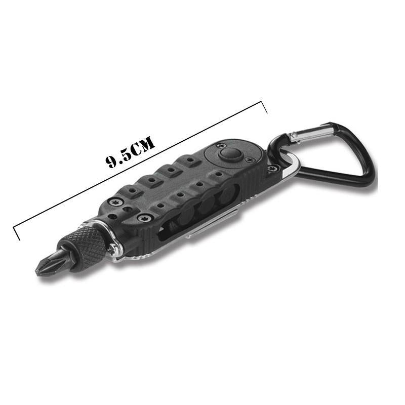 Led Light Multifunction Small Screwdriver Sets Mini Edc Tools Pocket Keychain-Extreme outdoors Store-Bargain Bait Box