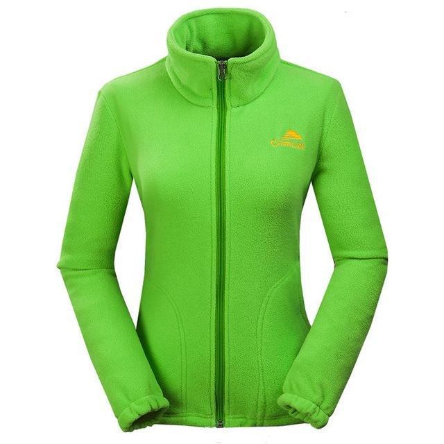 Leisure Sports Windstopper Fleece Outdoor Hiking Jacket Women Fishing-CIKRILAN Official Store-green-S-Bargain Bait Box