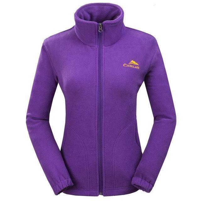Leisure Sports Windstopper Fleece Outdoor Hiking Jacket Women Fishing-CIKRILAN Official Store-purple-S-Bargain Bait Box