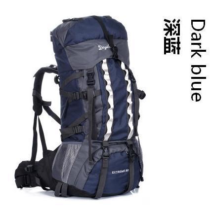 Lemochic 100L Adjustable Waterproof Mountaineering Rucksack Sports Travel Bags-Shop1397529 Store-Dark blue-Bargain Bait Box