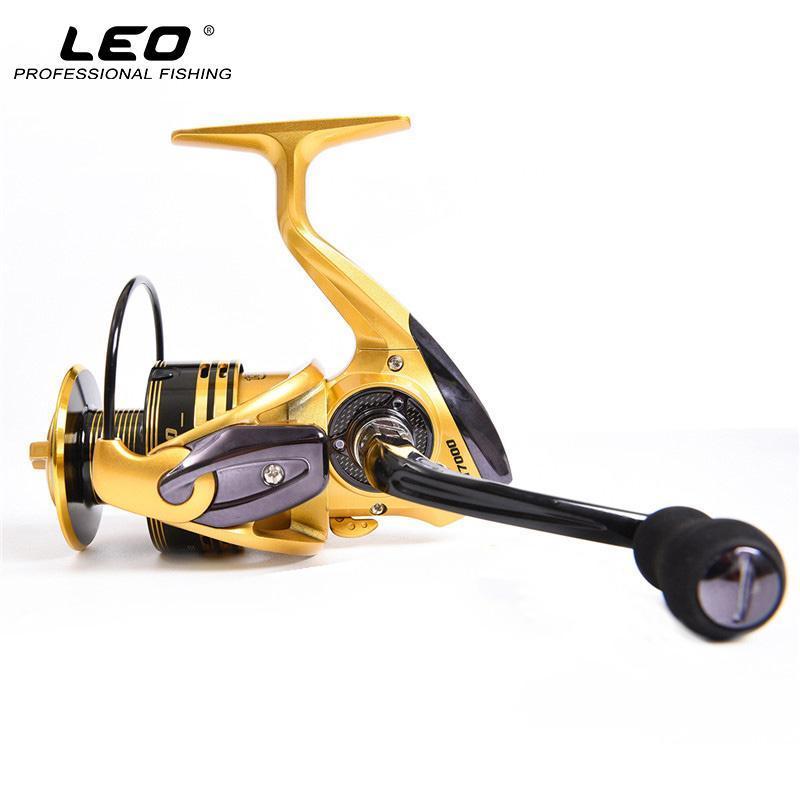 Leo Exclusive Gapless Full Metal Head &amp; Arm Spinning Fishing Reel 13+1Bb Sea-Spinning Reels-leo Official Store-1000 Series-Bargain Bait Box