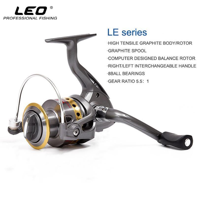 Leo Le1000-7000 8Bb Ball Bearing Ratio Abs Handle Reels Series Metal-Spinning Reels-Billings Fishing Store-1000 Series-Bargain Bait Box
