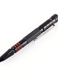 Leohansen Tactical Pen Tungsten Steel Flashlight Led Light Glass Breaker-July breeze Store-Black-Bargain Bait Box