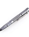 Leohansen Tactical Pen Tungsten Steel Flashlight Led Light Glass Breaker-July breeze Store-Gray-Bargain Bait Box