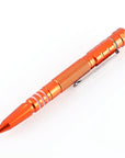 Leohansen Tactical Pen Tungsten Steel Flashlight Led Light Glass Breaker-July breeze Store-Orange-Bargain Bait Box