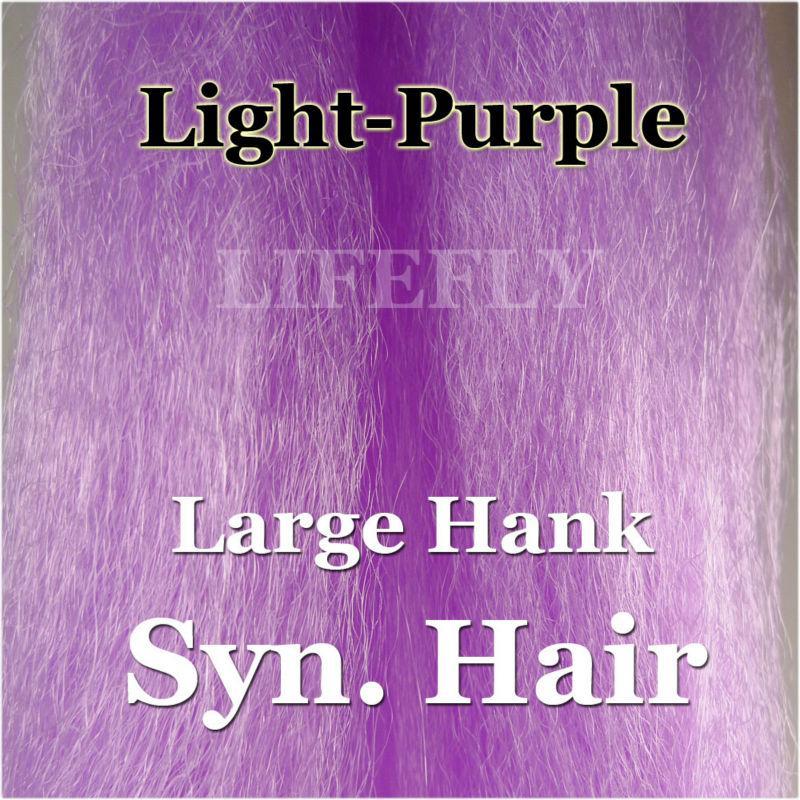 Light Purple Color / Large Hank Of Synthetic Hair, Hair, Fly Tying, Jig, Lure-Fly Tying Materials-Bargain Bait Box-Bargain Bait Box