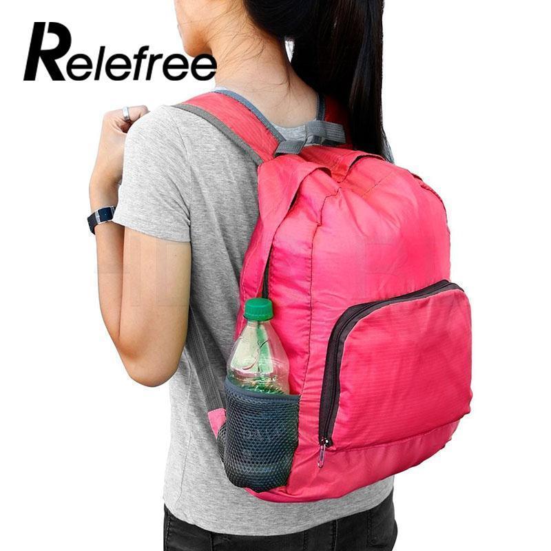 Lightweight Foldable Waterproof Nylon Women Men Children Skin Pack Backpack-Online Gym Store-grey-Bargain Bait Box
