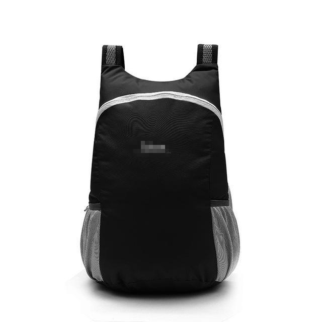 Lightweight Nylon Foldable Backpack Waterproof Backpack Folding Bag Ultralight-Shop3209045 Store-Black-Bargain Bait Box