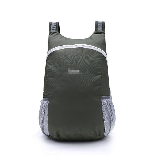 Lightweight Nylon Foldable Backpack Waterproof Backpack Folding Bag Ultralight-Shop3209045 Store-Gray-Bargain Bait Box