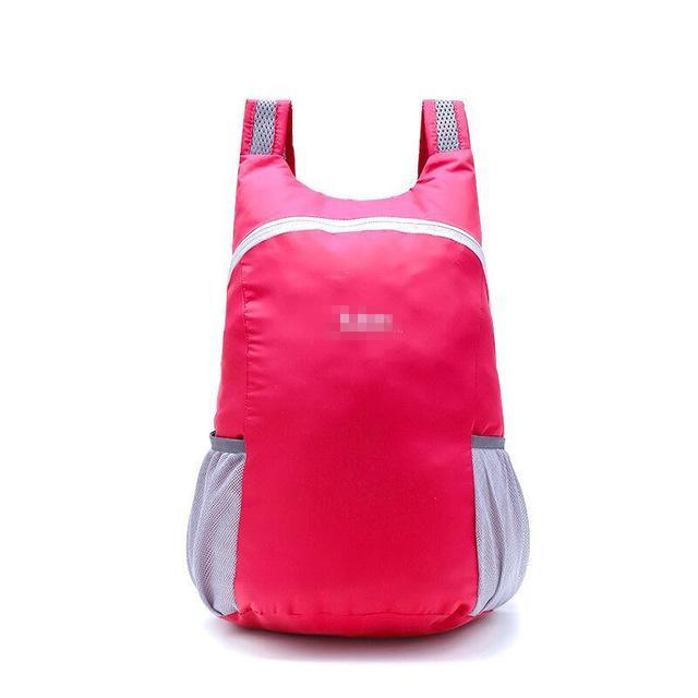 Lightweight Nylon Foldable Backpack Waterproof Backpack Folding Bag Ultralight-Shop3209045 Store-Rose Red-Bargain Bait Box
