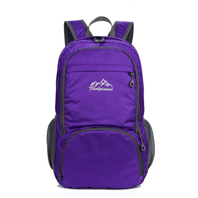 Lightweight Skin Bag Waterproof Nylon Backpack Foldable Bagpack Men Women-Vanchic Outdoor Store-Purple-Bargain Bait Box