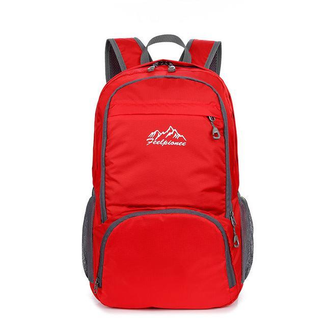 Lightweight Skin Bag Waterproof Nylon Backpack Foldable Bagpack Men Women-Vanchic Outdoor Store-Red-Bargain Bait Box