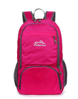Lightweight Skin Bag Waterproof Nylon Backpack Foldable Bagpack Men Women-Vanchic Outdoor Store-Rose Red-Bargain Bait Box