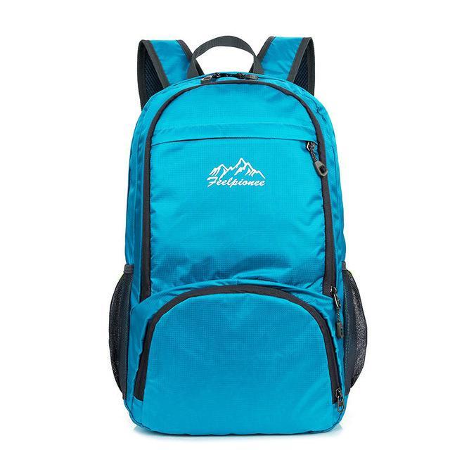 Lightweight Skin Bag Waterproof Nylon Backpack Foldable Bagpack Men Women-Vanchic Outdoor Store-sky blue-Bargain Bait Box